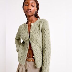 A&F Cable Crew Sweater